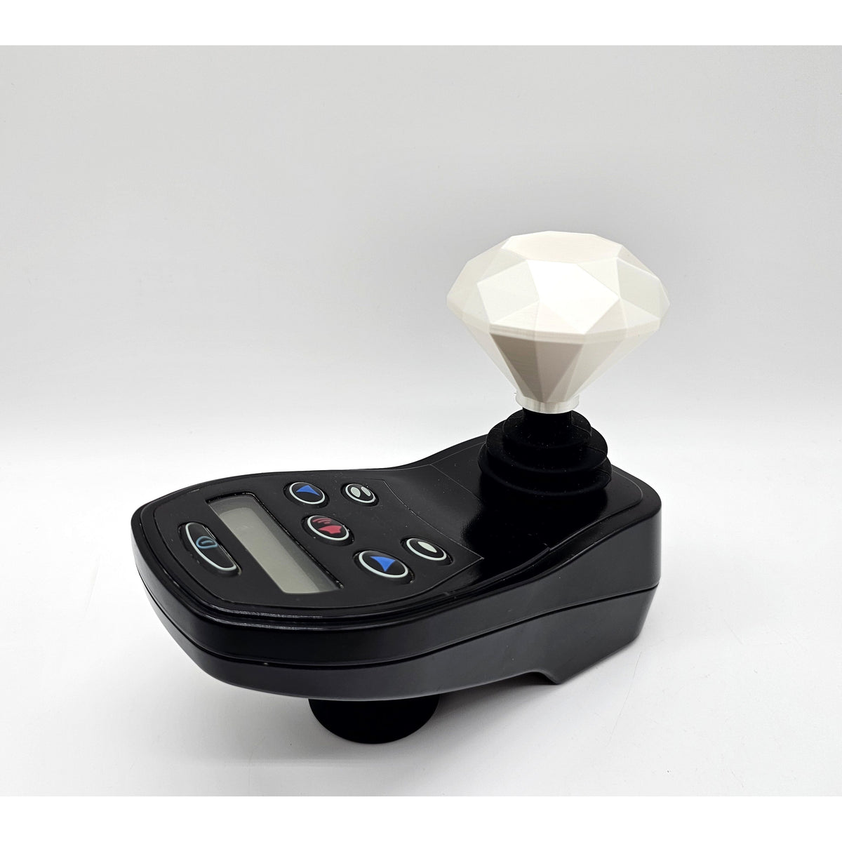Diamond joystick topper on an electric wheelchair controller