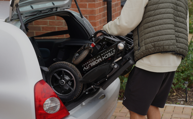 easy and quick folding lightweight electric wheelchairs by etech mobility