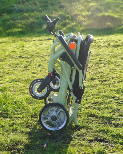 easy to fold firefly ultra lightweight electric wheelchair with brushless motors by Etech Mobility
