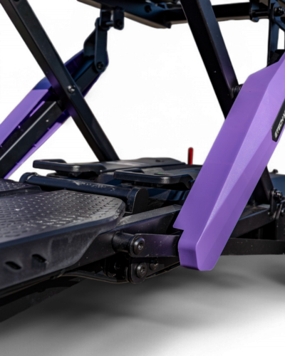 Airline friendly quick release batteries for automatic folding phantom mobility scooter by Etech Mobility