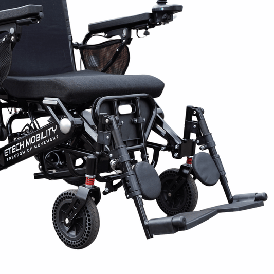 Elevating Leg Rest Extensions for Electric Wheelchairs - Etech Mobility UK