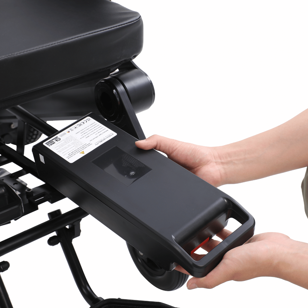 Enterprise 200 – Bariatric Folding Electric Wheelchair with Premium 350W Brushless Motors (200kg Load, 53cm Seat) - Etech Mobility UK