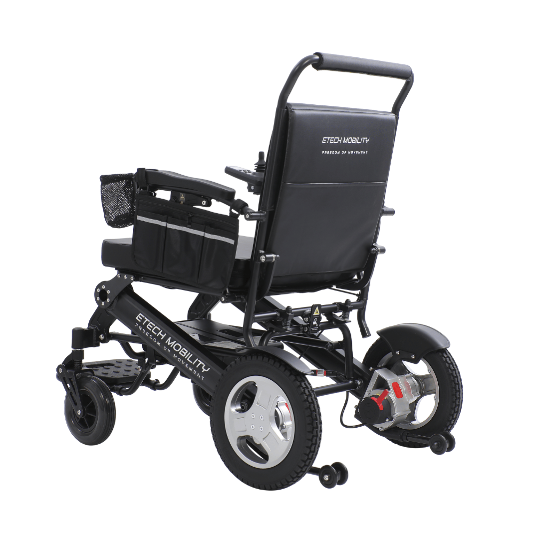 Enterprise 200 – Bariatric Folding Electric Wheelchair with Premium 350W Brushless Motors (200kg Load, 53cm Seat) - Etech Mobility UK