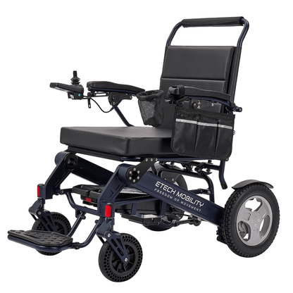 Enterprise 200 – Bariatric Folding Electric Wheelchair with Premium 350W Brushless Motors (200kg Load, 53cm Seat) - Etech Mobility UK