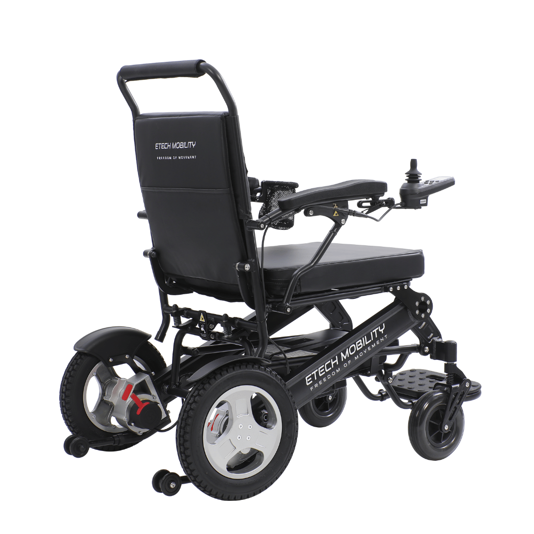 Enterprise 200 – Bariatric Folding Electric Wheelchair with Premium 350W Brushless Motors (200kg Load, 53cm Seat) - Etech Mobility UK
