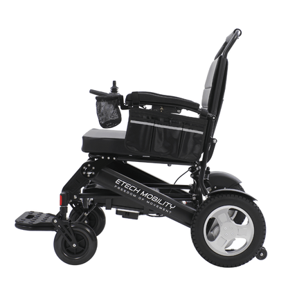 Enterprise 200 – Bariatric Folding Electric Wheelchair with Premium 350W Brushless Motors (200kg Load, 53cm Seat) - Etech Mobility UK