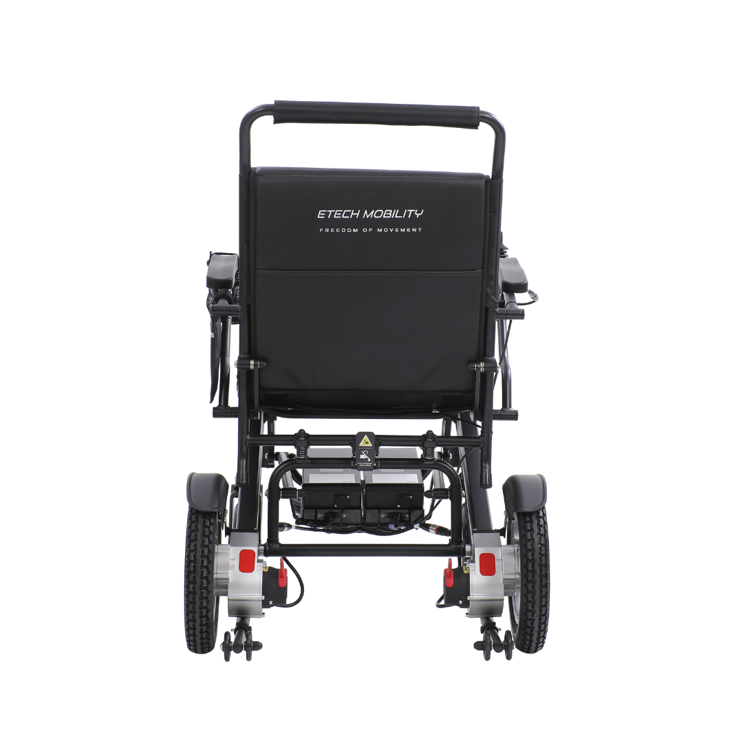 Enterprise 200 – Bariatric Folding Electric Wheelchair with Premium 350W Brushless Motors (200kg Load, 53cm Seat) - Etech Mobility UK
