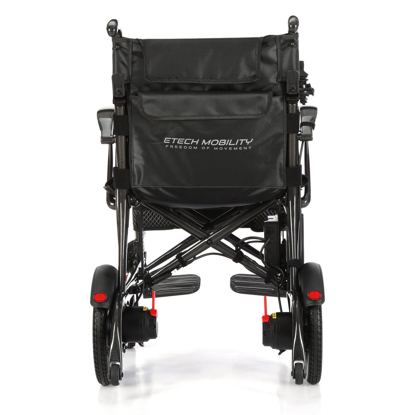 Etech Mobility Evora Carbon electric wheelchair, rear view