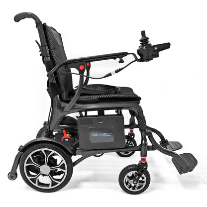Etech Mobility Evora Carbon electric wheelchair with removable airline-friendly battery