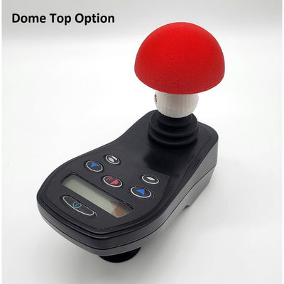 Fly agaric mushroom joystick topper on an electric wheelchair controller