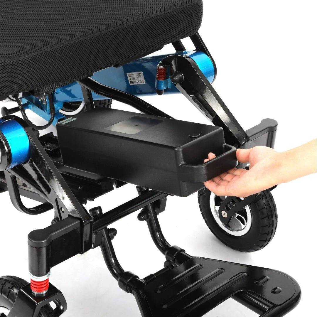 Folding Lightweight Powerchair | Wide - Seat Freedom Pro ST - Etech Mobility UK