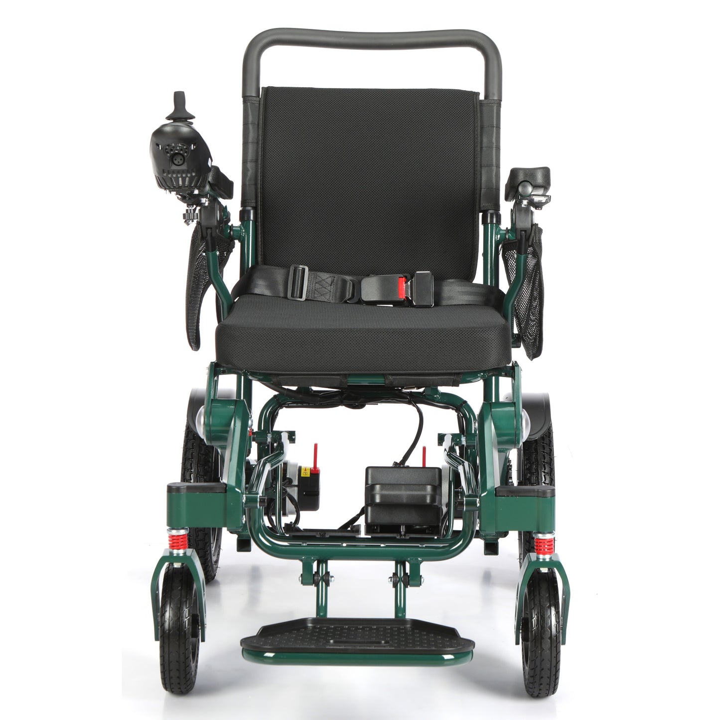 Racing Green Freedom Pro ST electric wheelchair, front view