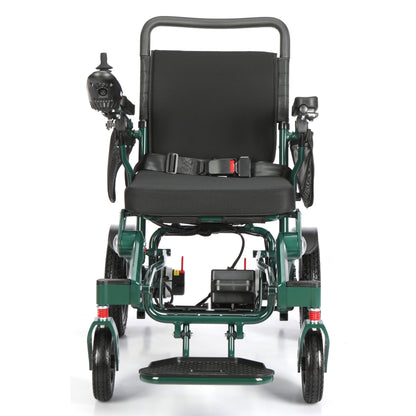Racing Green Freedom Pro ST electric wheelchair, front view