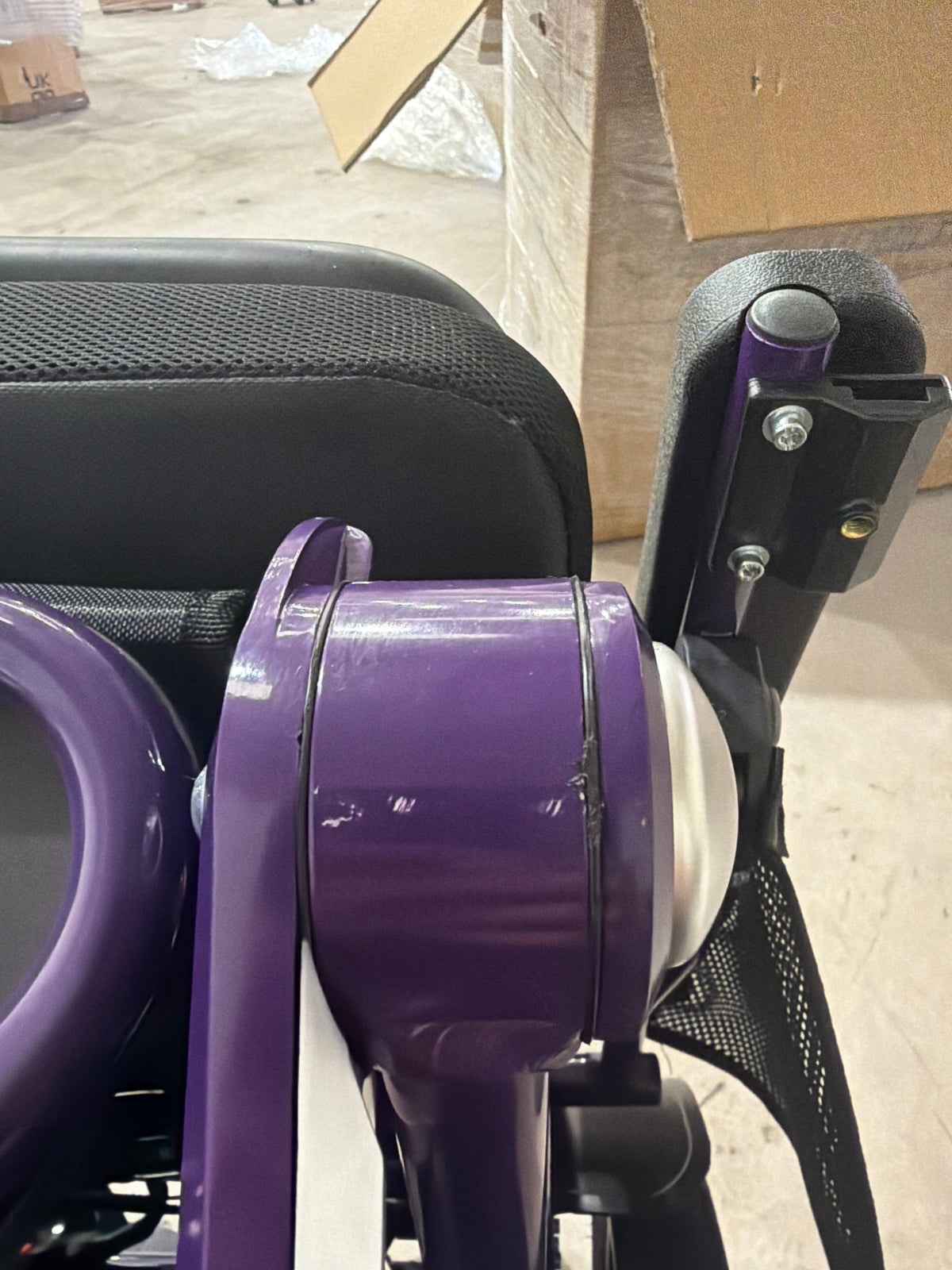 Grade A Refurbished Purple Freedom Pro ST | Lightweight Folding Electric Wheelchair - Etech Mobility UK