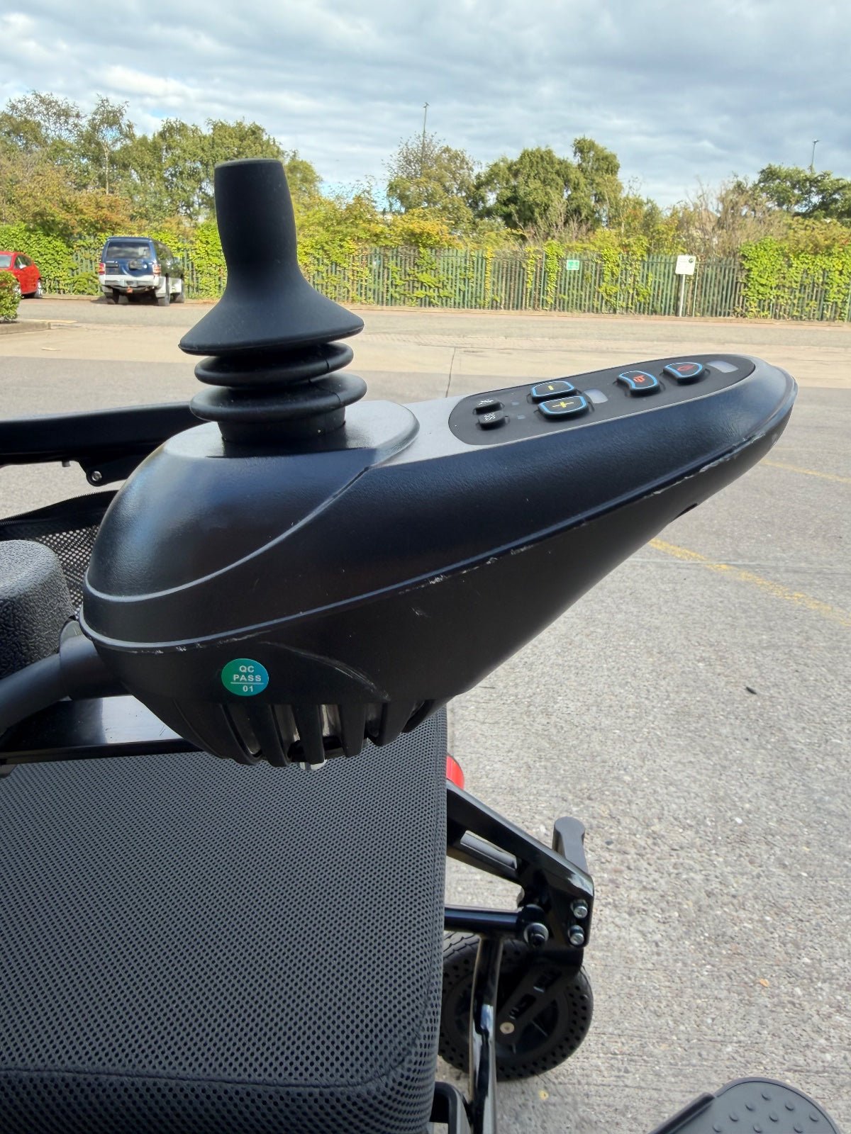 Grade A Refurbished Red Freedom Pro ST | Lightweight Folding Electric Wheelchair - Etech Mobility UK