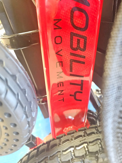 Grade A Refurbished Red Freedom Pro ST | Lightweight Folding Electric Wheelchair - Etech Mobility UK