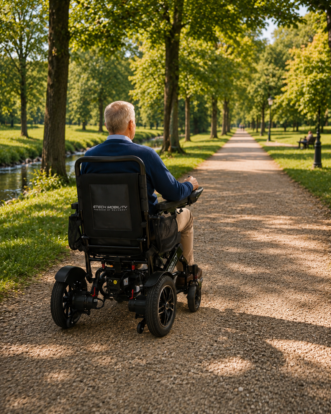 Long distance, lightweight, foldable Horizon 7 etech mobility electric wheelchair