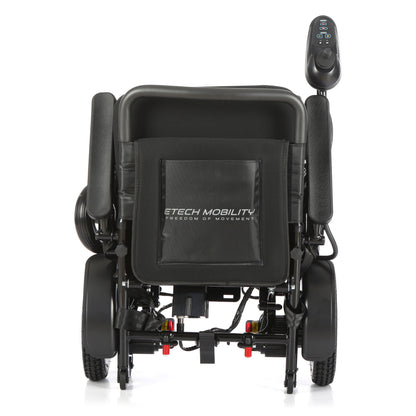 Etech Mobility Horizon 7 electric wheelchair in black, rear view