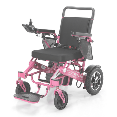 isometric angled freedom pro st lightweight folding electric wheelchair with premium rubber tyres and lithium batteries