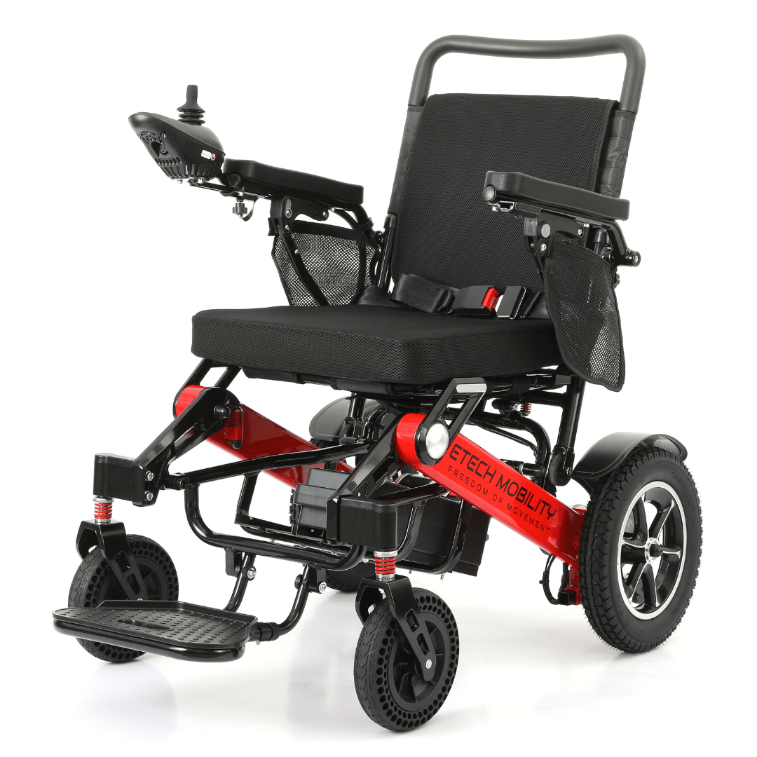 Lightweight Electric Wheelchair | Folding Powerchair | Freedom Pro ST - Etech Mobility UK