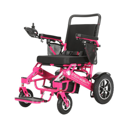 Limited Edition Pink Lightweight Electric Wheelchair | Freedom Pro ST - Etech Mobility UK