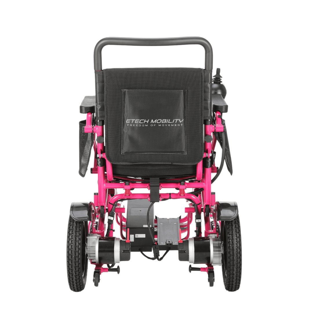 Limited Edition Pink Lightweight Electric Wheelchair | Freedom Pro ST - Etech Mobility UK