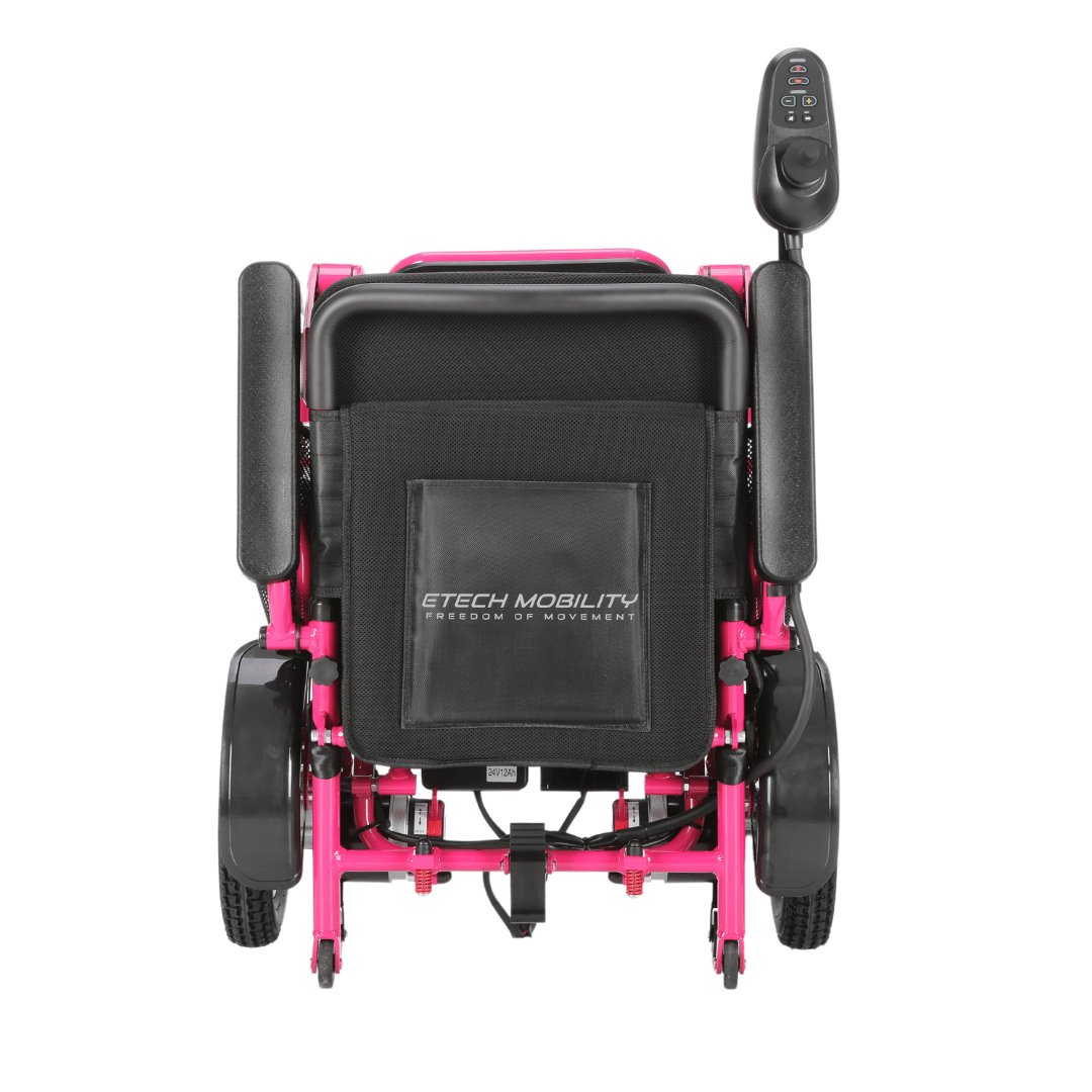 Limited Edition Pink Lightweight Electric Wheelchair | Freedom Pro ST - Etech Mobility UK