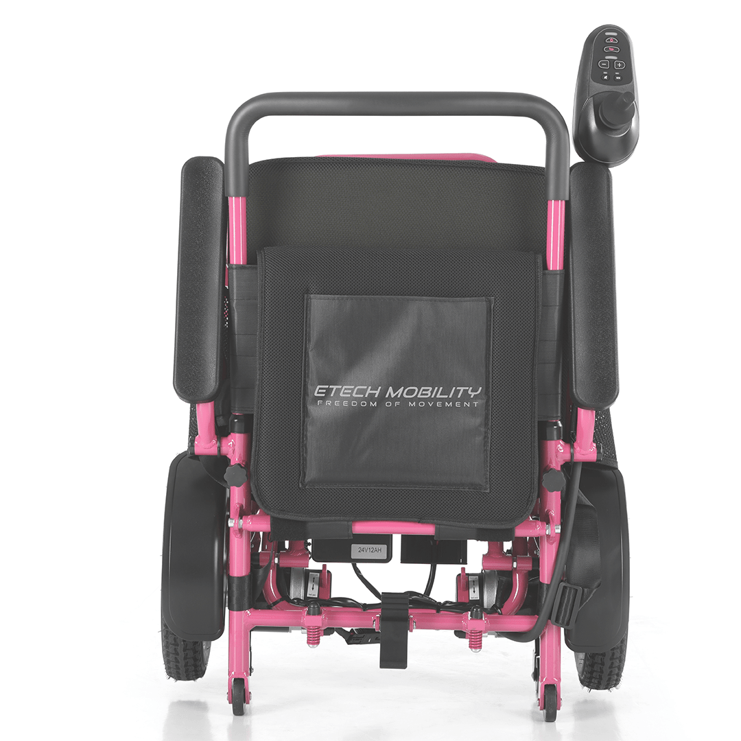 Limited Edition Pink Lightweight Electric Wheelchair | Freedom Pro ST - Etech Mobility UK