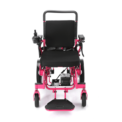 Limited Edition Pink Lightweight Electric Wheelchair | Freedom Pro ST - Etech Mobility UK