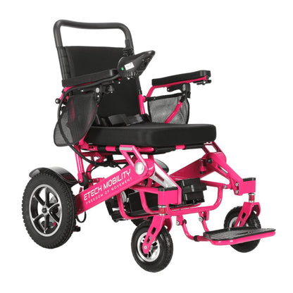 Limited Edition Pink Lightweight Electric Wheelchair | Freedom Pro ST - Etech Mobility UK