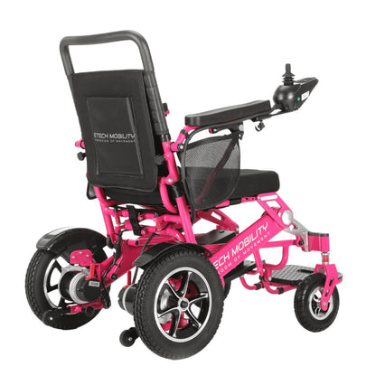 Limited Edition Pink Lightweight Electric Wheelchair | Freedom Pro ST - Etech Mobility UK