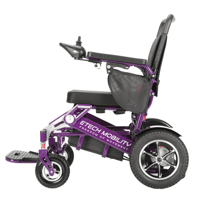 Limited Edition Purple Lightweight Electric Wheelchair | Freedom Pro ST - Etech Mobility UK