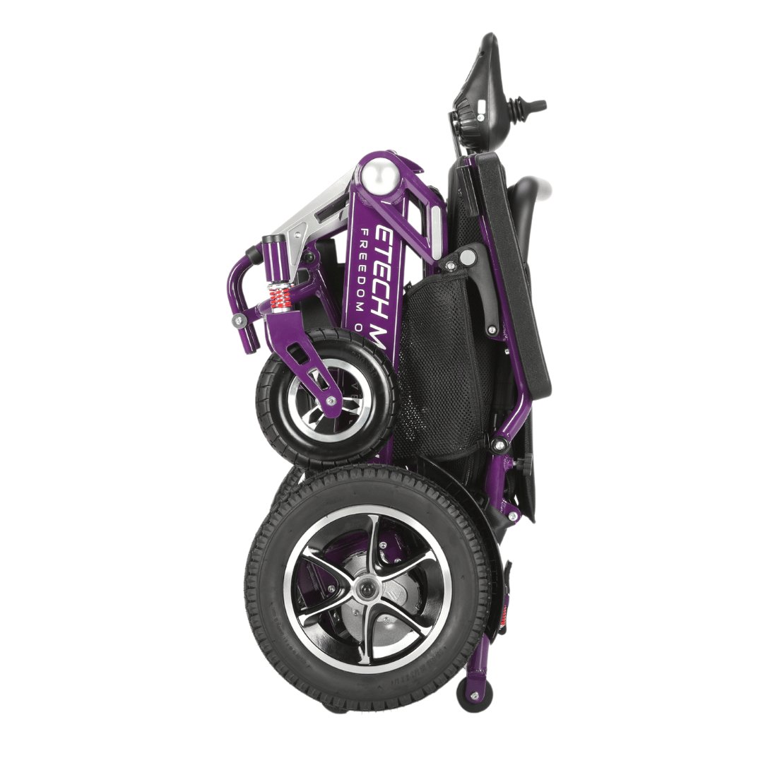 Limited Edition Purple Lightweight Electric Wheelchair | Freedom Pro ST - Etech Mobility UK