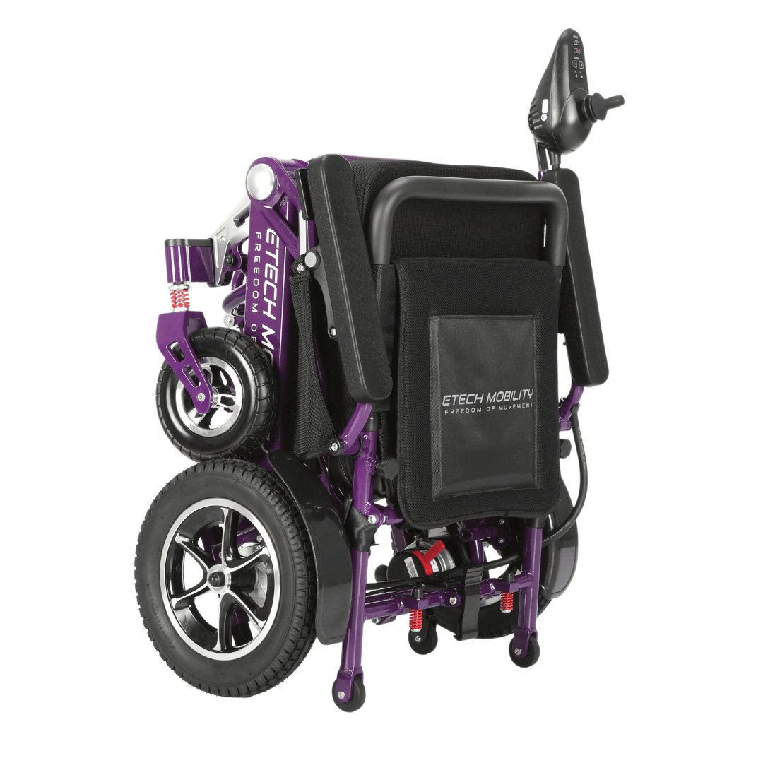 Limited Edition Purple Lightweight Electric Wheelchair | Freedom Pro ST - Etech Mobility UK