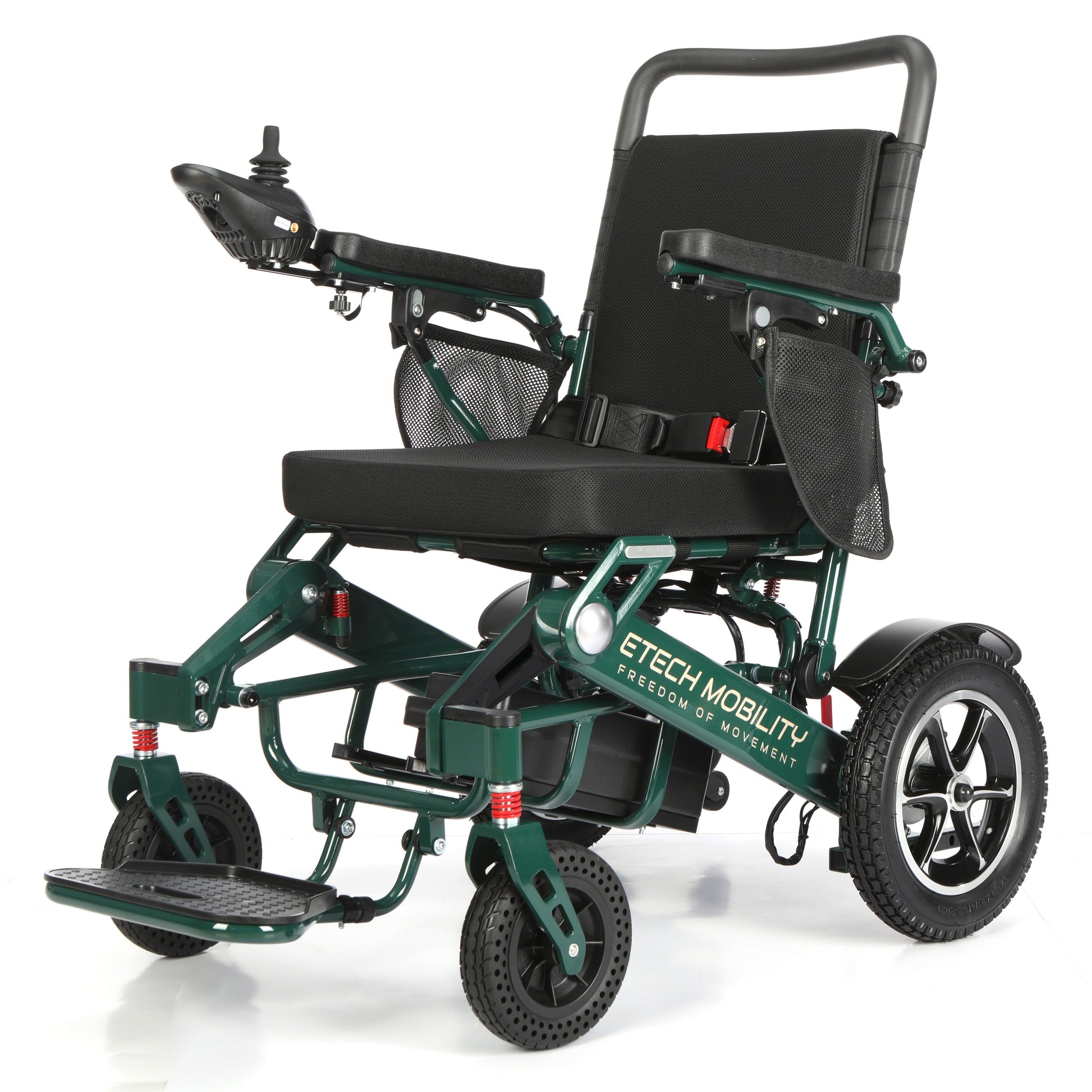 Limited Edition Racing Green Lightweight Electric Wheelchair | Freedom Pro ST - Etech Mobility UK
