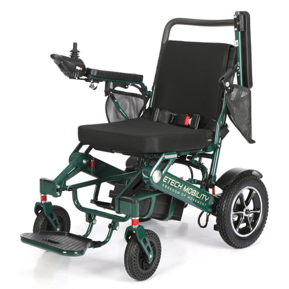 Limited Edition Racing Green Lightweight Electric Wheelchair | Freedom Pro ST - Etech Mobility UK