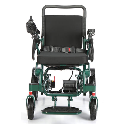 Limited Edition Racing Green Lightweight Electric Wheelchair | Freedom Pro ST - Etech Mobility UK