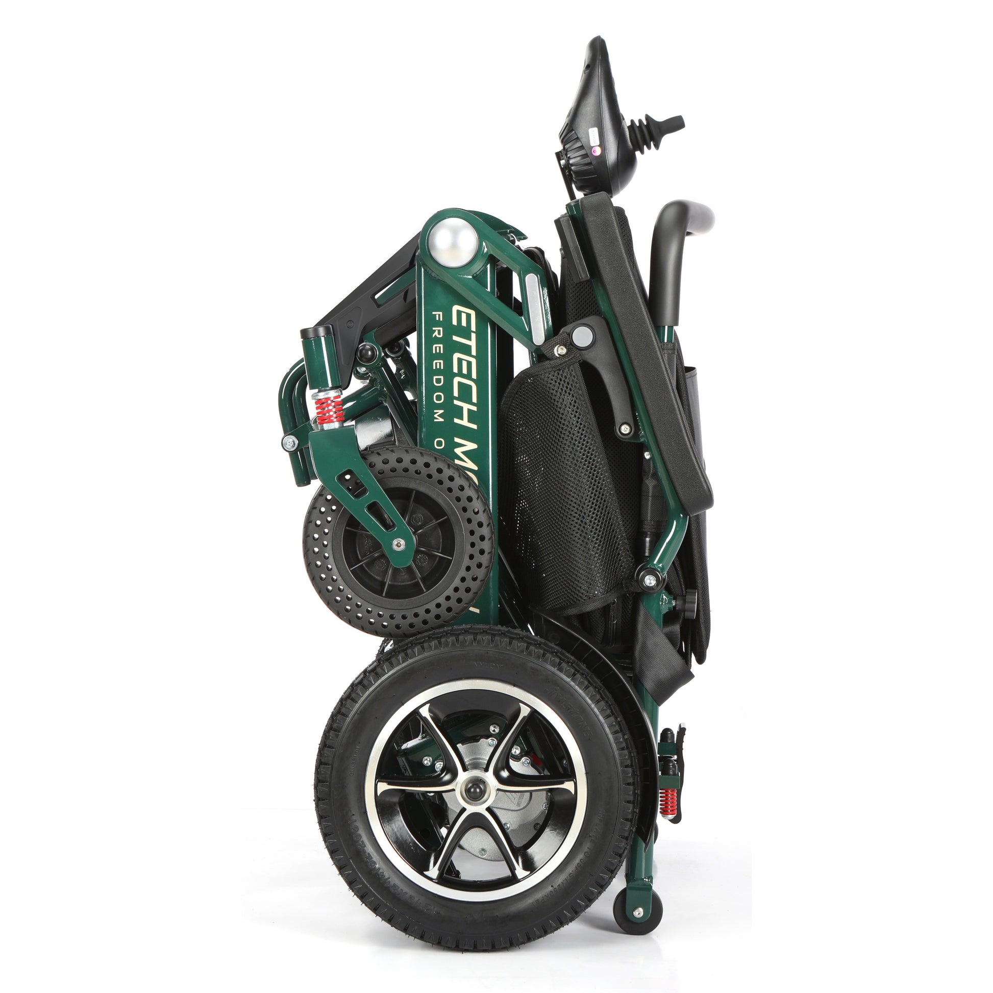 Limited Edition Racing Green Lightweight Electric Wheelchair | Freedom Pro ST - Etech Mobility UK