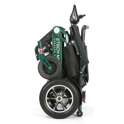 Limited Edition Racing Green Lightweight Electric Wheelchair | Freedom Pro ST - Etech Mobility UK