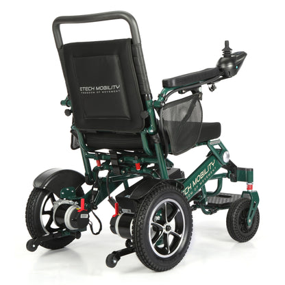 Limited Edition Racing Green Lightweight Electric Wheelchair | Freedom Pro ST - Etech Mobility UK
