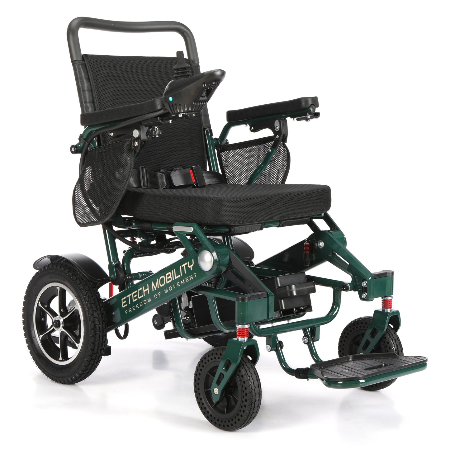 Limited Edition Racing Green Lightweight Electric Wheelchair | Freedom Pro ST - Etech Mobility UK