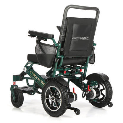 Limited Edition Racing Green Lightweight Electric Wheelchair | Freedom Pro ST - Etech Mobility UK