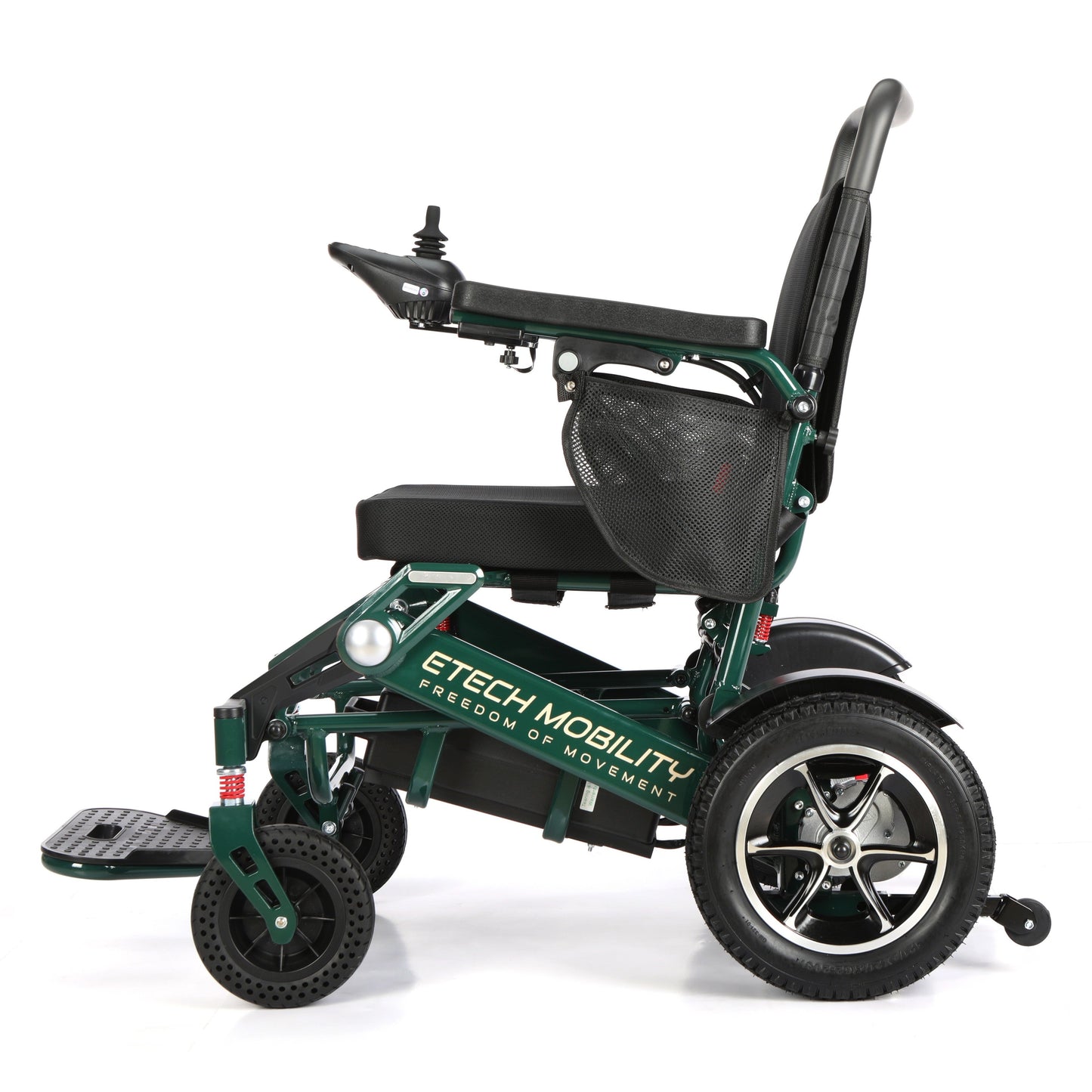 Limited Edition Racing Green Lightweight Electric Wheelchair | Freedom Pro ST - Etech Mobility UK