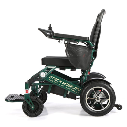 Limited Edition Racing Green Lightweight Electric Wheelchair | Freedom Pro ST - Etech Mobility UK