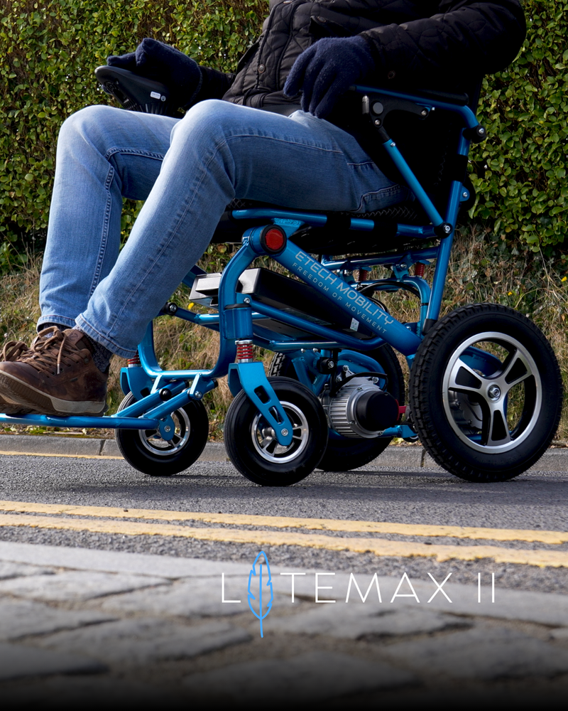 LiteMax 2 by Etech Mobility designed for transport and airline friendly batteries