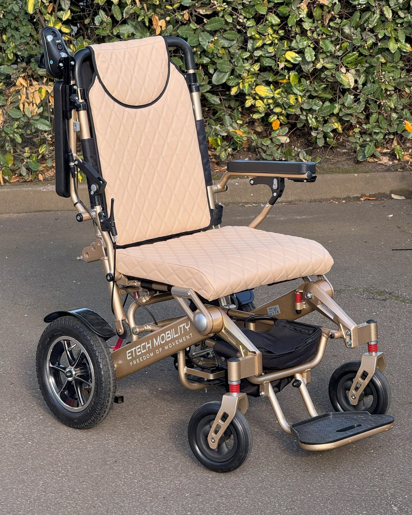 Luxury Leather Seat Cusion Cover for Freedom Pro and Elite Electric Wheelchair - Etech Mobility UK