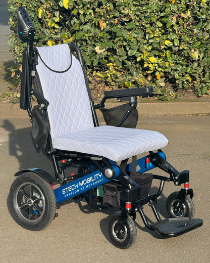 Luxury Leather Seat Cusion Cover for Freedom Pro and Elite Electric Wheelchair - Etech Mobility UK