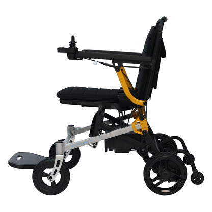 Etech Mobility MagNeo magnesium-alloy electric wheelchair, side profile