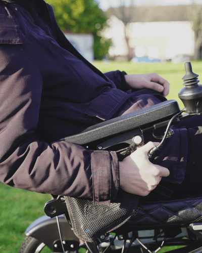 45 degree manual reclining lever for Freedom Elite folding electric wheelchairs by Etech Mobility