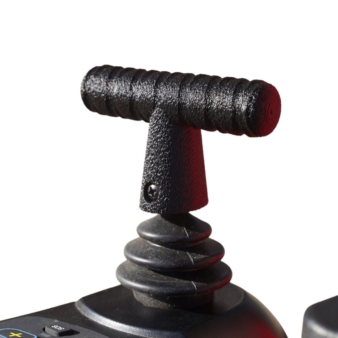 Narrow T-Handle Ergonomic Joystick Handle for Electric Wheelchairs - Etech Mobility UK